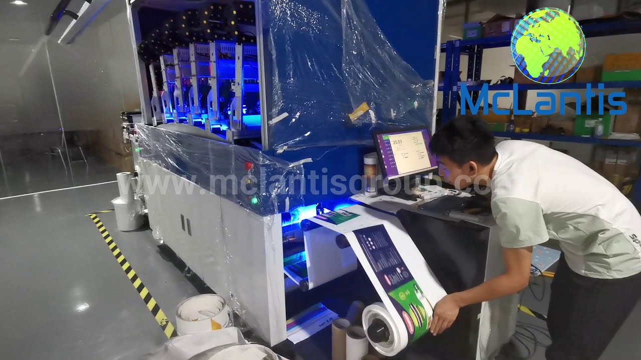 McLantis digital roll to roll label printing machine