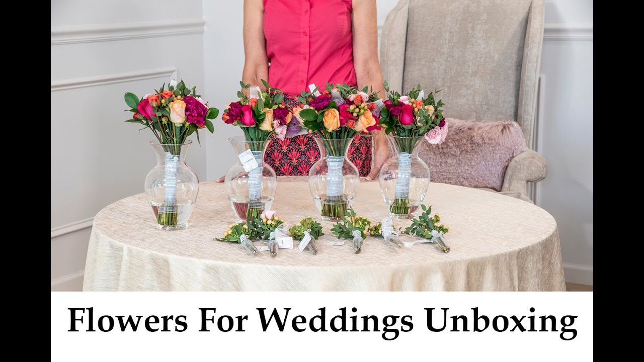 Flowers For Weddings: Unboxing Your Pre-Designed Flowers