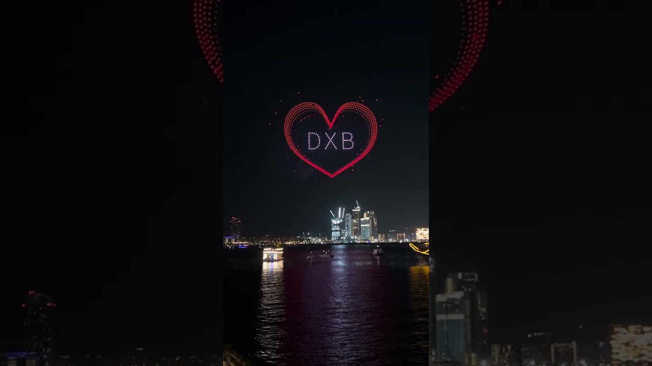 Drone live show in Dubai #thebluewater #jvcdubai @TelsuraVideo123 @nd24assam @nd24assam #highlights 