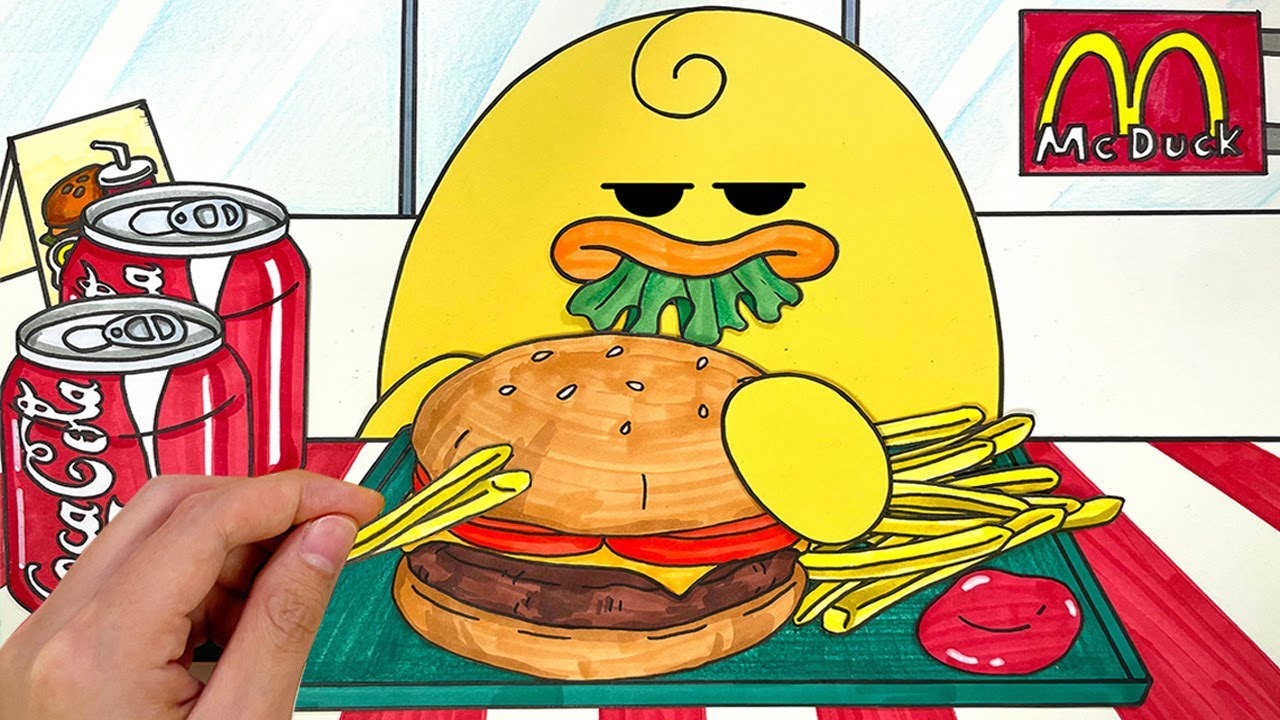 #97 Шоу поедания гамбургеров от Honeyduck🍔🍟