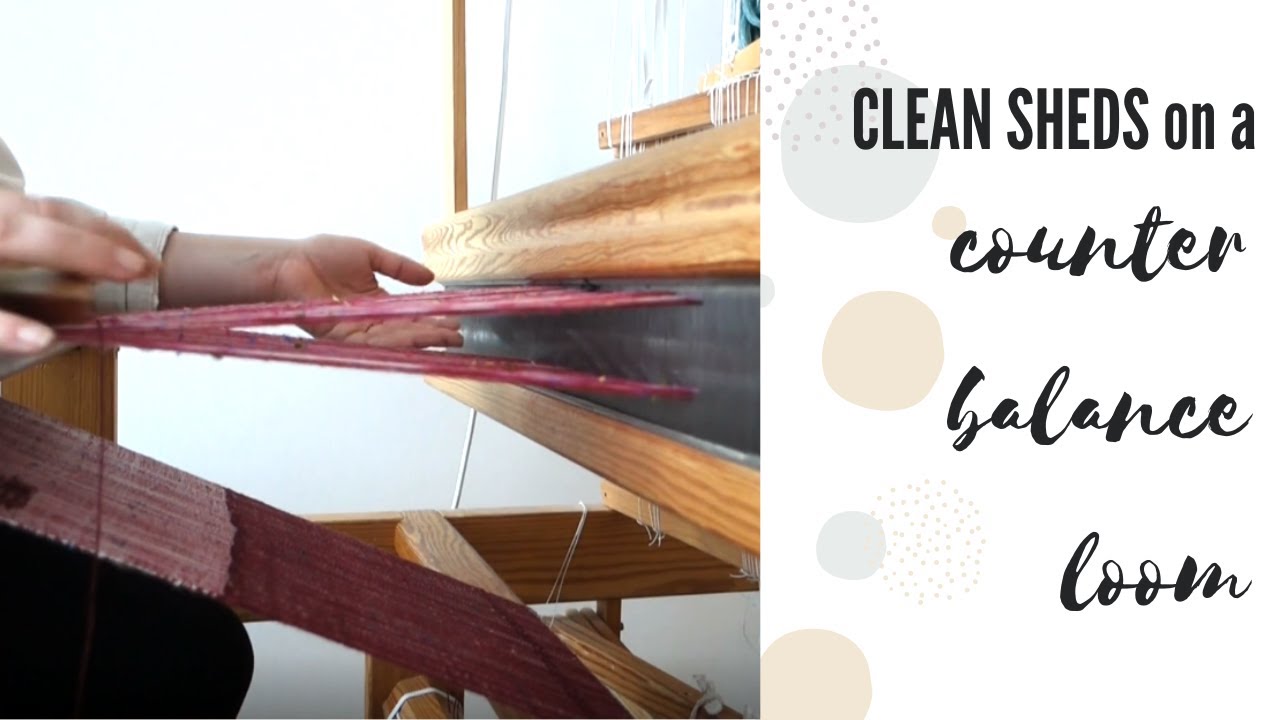 How I get a clean shed on my counter balance loom - a good bye (for now) to my Glimakåkra Ideal!