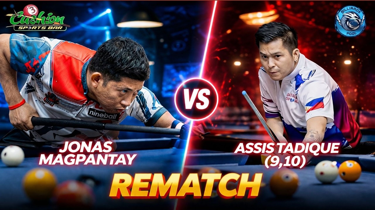🔴BILLIARDS | JONAS MAGPANTAY VS ASSIS TADIQUE (9,10) | RACE 18