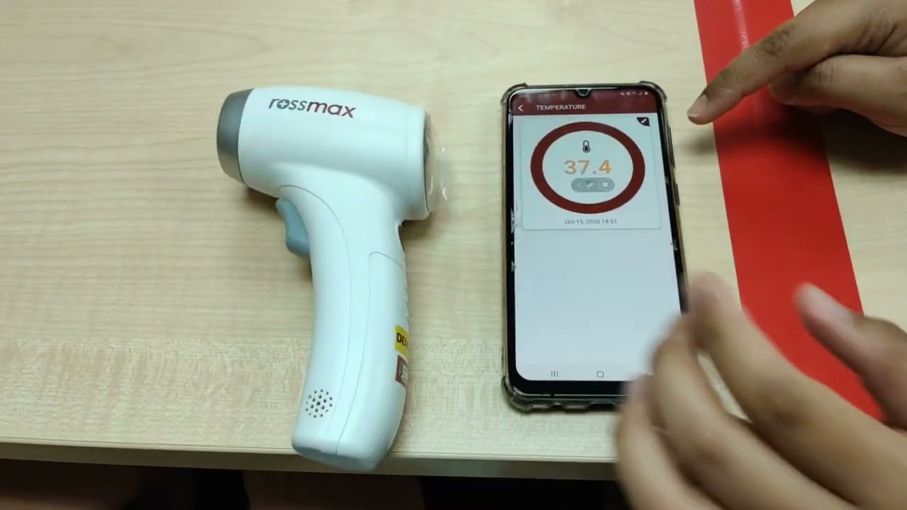 Rossmax Infrared Non-Contact Thermometer HC700 BT (Connect with App)