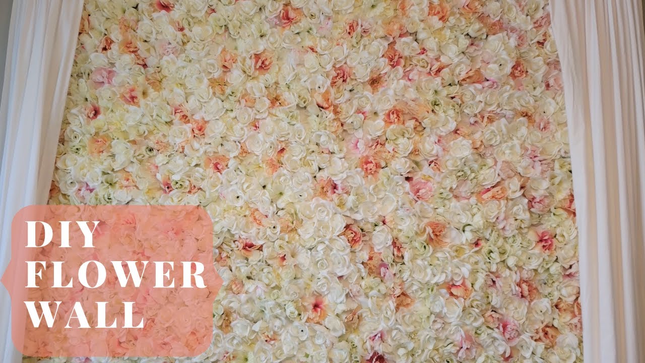DIY Flower Wall!!