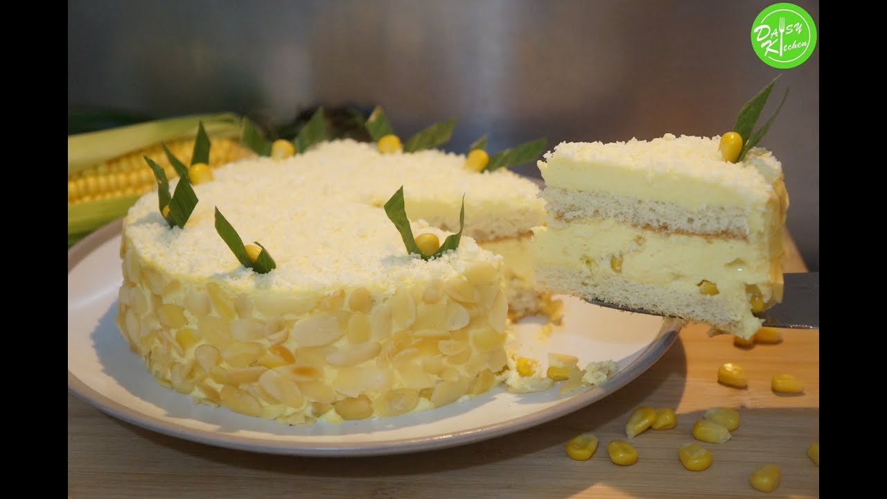 Cách làm Bánh Kem Bắp thơm ngon, đẹp mắt, đơn giản tại nhà  - How to make Corn Mousse Cake at home