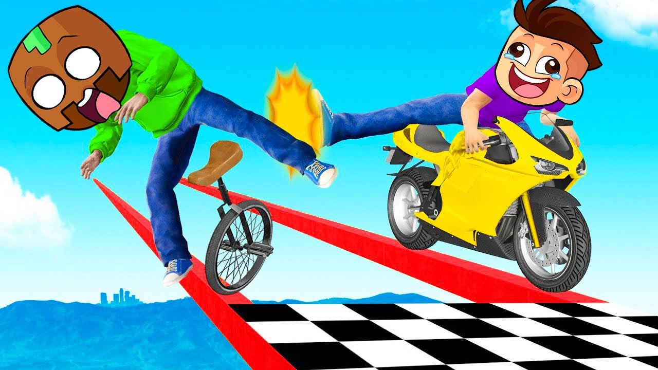 Hice TRAMPAS para GANAR en Carrera TROLL en GTA 5 ONLINE!