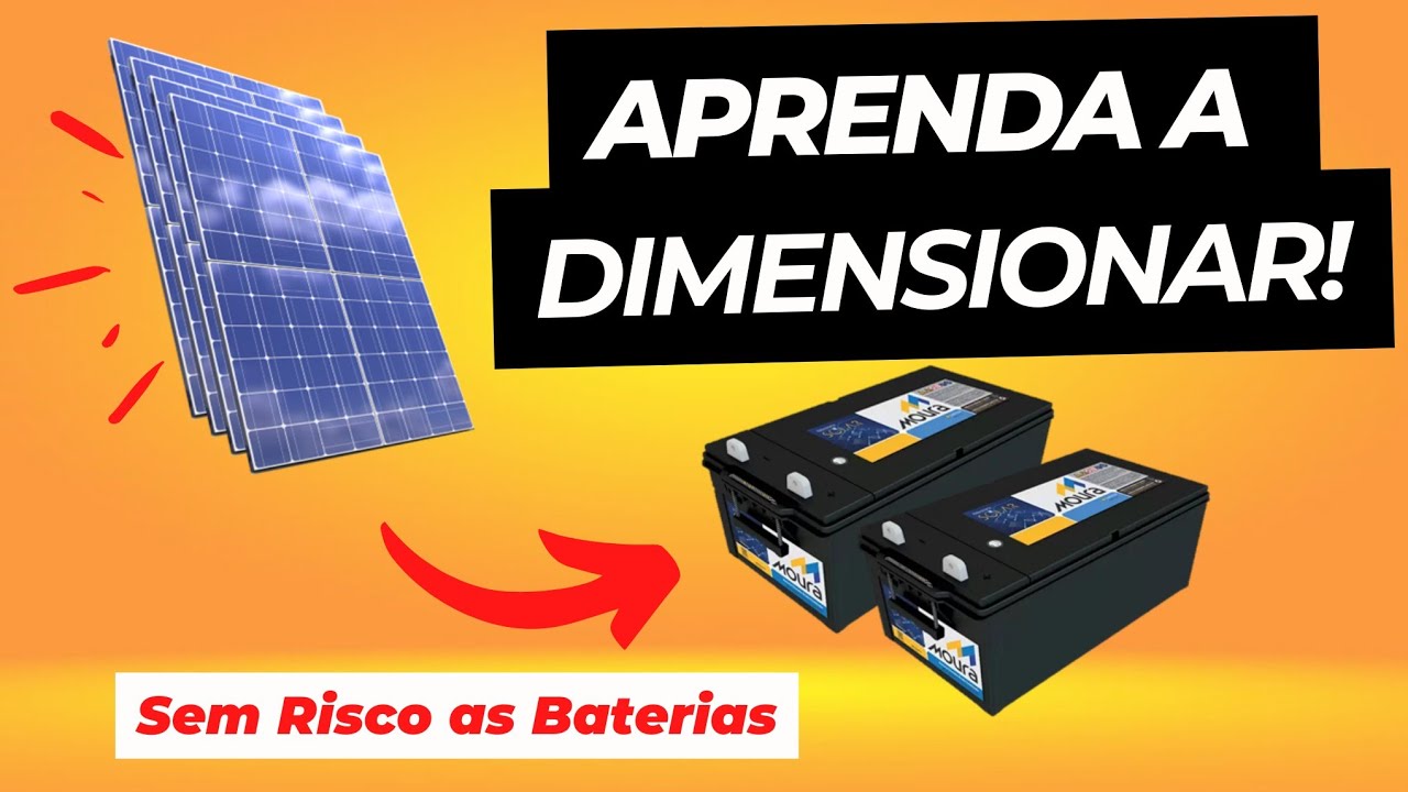 Como Dimensionar os Painéis Solares Para o Sistema de Energia Solar Com Baterias de Chumbo Acido!