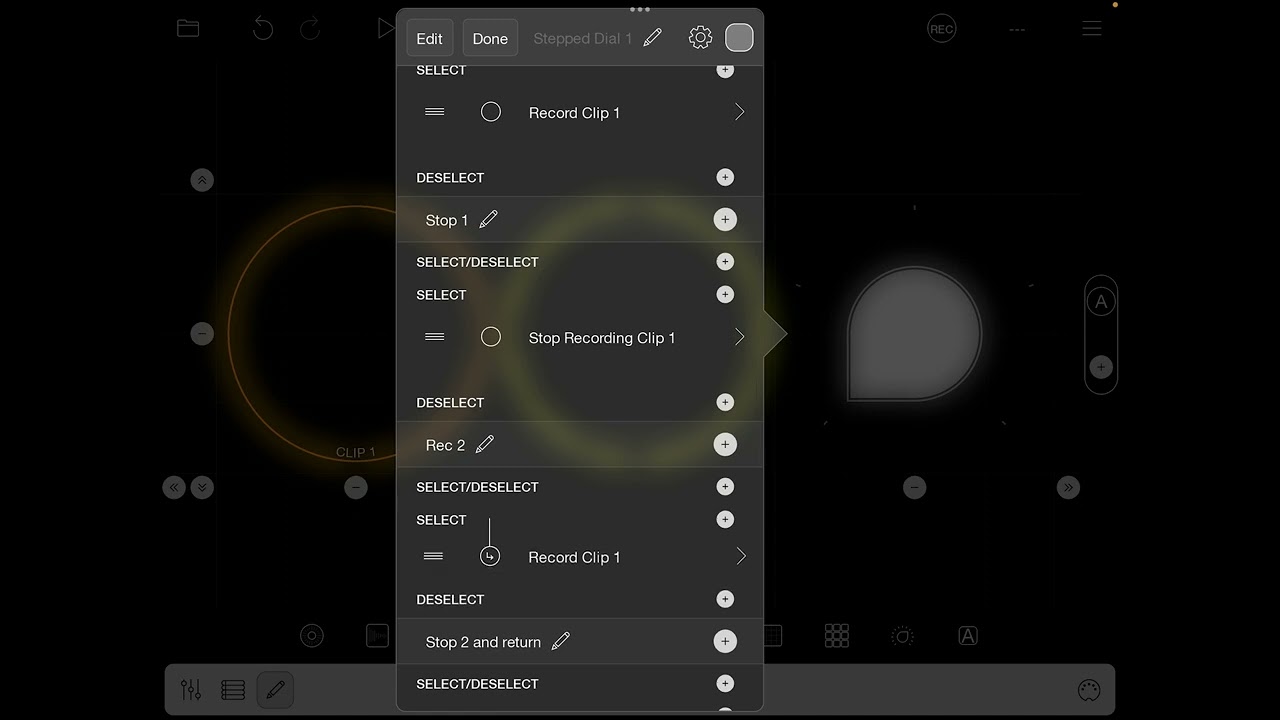 LP Dial Sequenced Actions