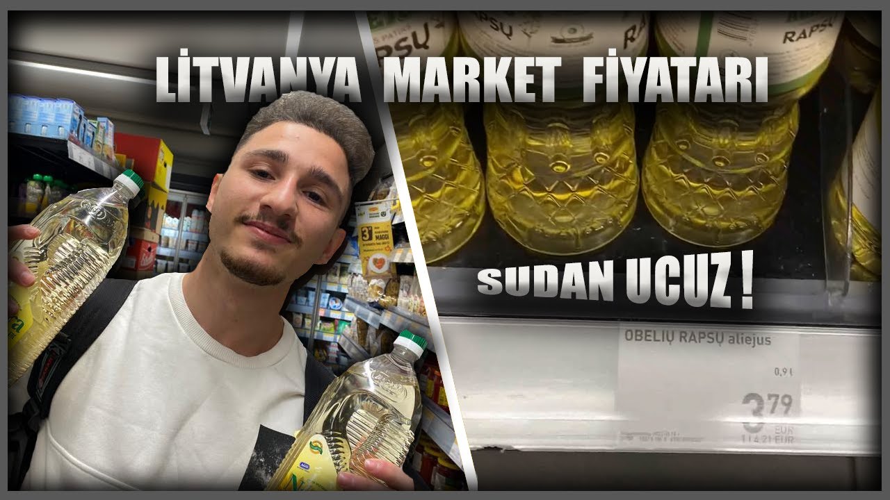 Litvanya'da Market ve Pazar Fiyatları (İNANILMAZ UCUZ) !!!