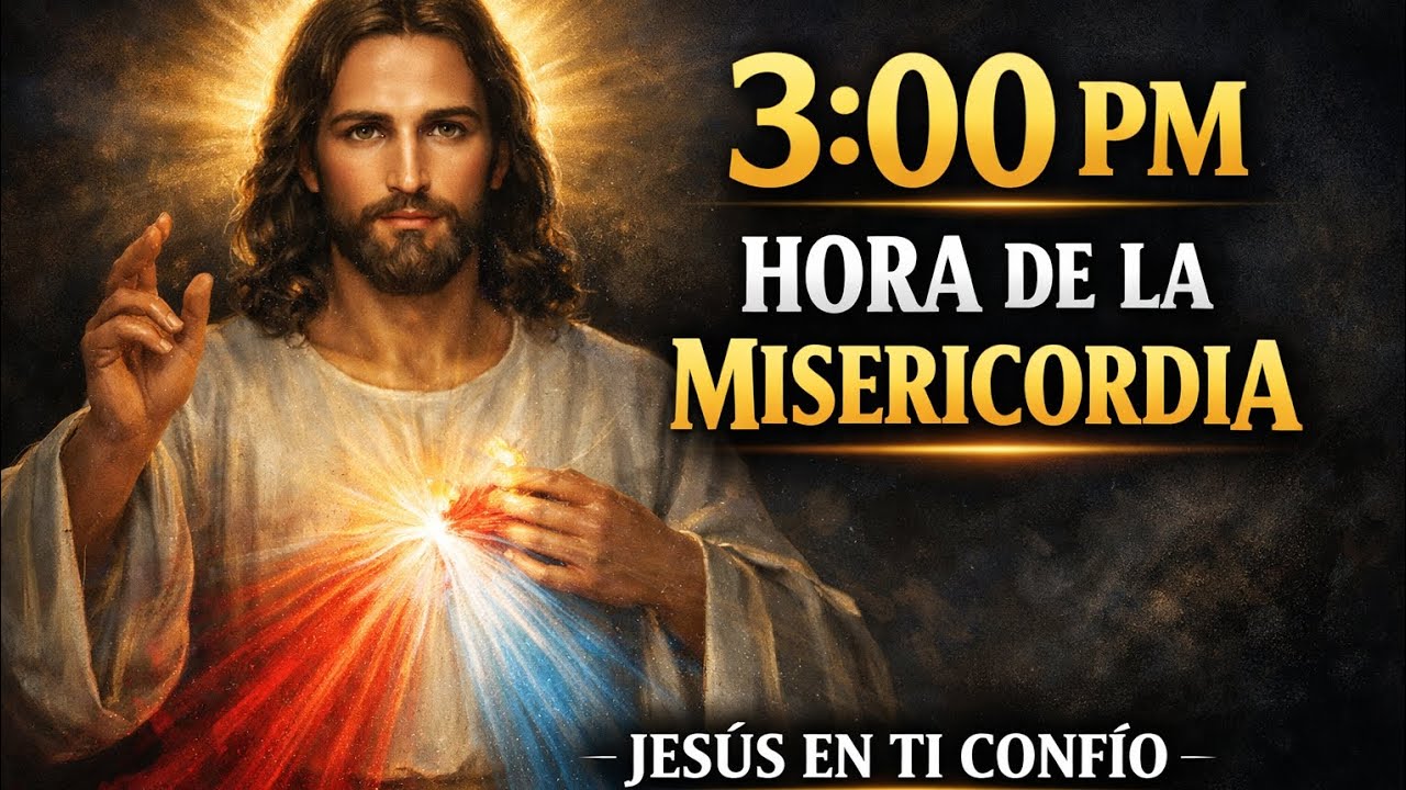 CORONILLA A LA DIVINA MISERICORDIA 3:00 PM 🙏 Oración Poderosa | Jesús en Ti Confío