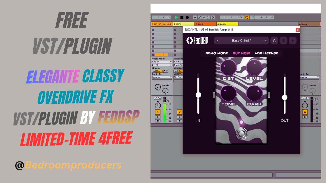 Elegante - Classy Overdrive FX VST/Plugin by FedDSP (Limited-Time 4FREE)