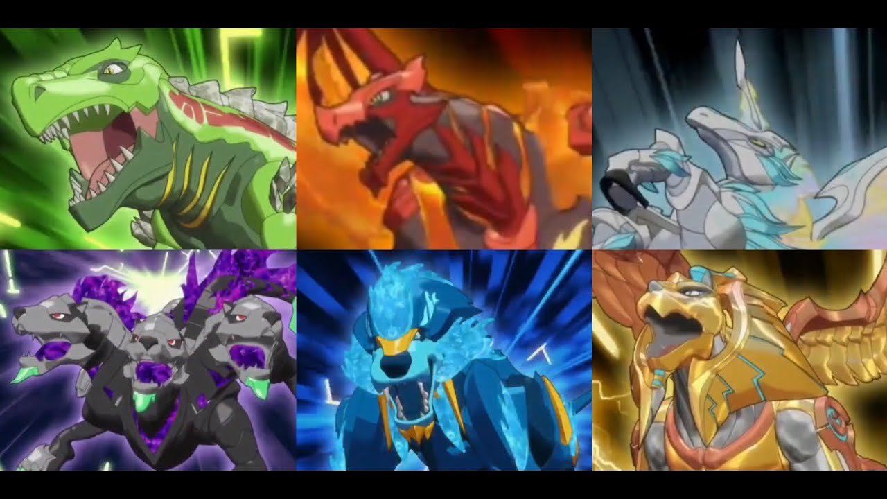 All Bakugan with Different Versions, Evolution Forms, Baku-Gears, Fusions and Nano-Gears
