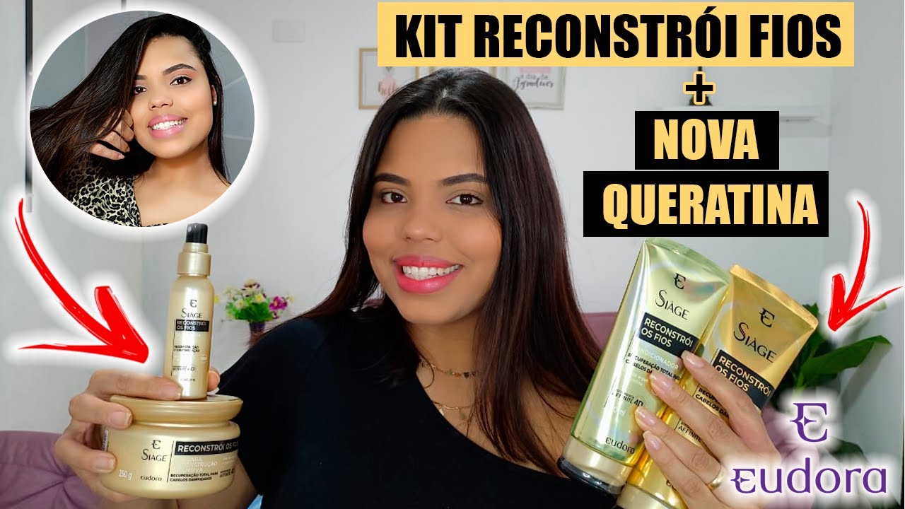 NOVO KIT RECONTRÓI OS FIOS ARGAN + QUERATINA (NOVA VERSÃO) - POR DENISE MONTEIRO