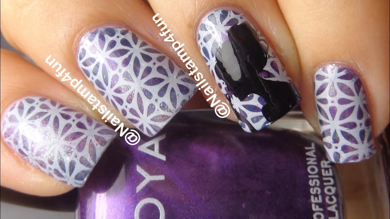 Lovely Lady:  Using Fab Ur Nails FUN 14 *Nail Stamping