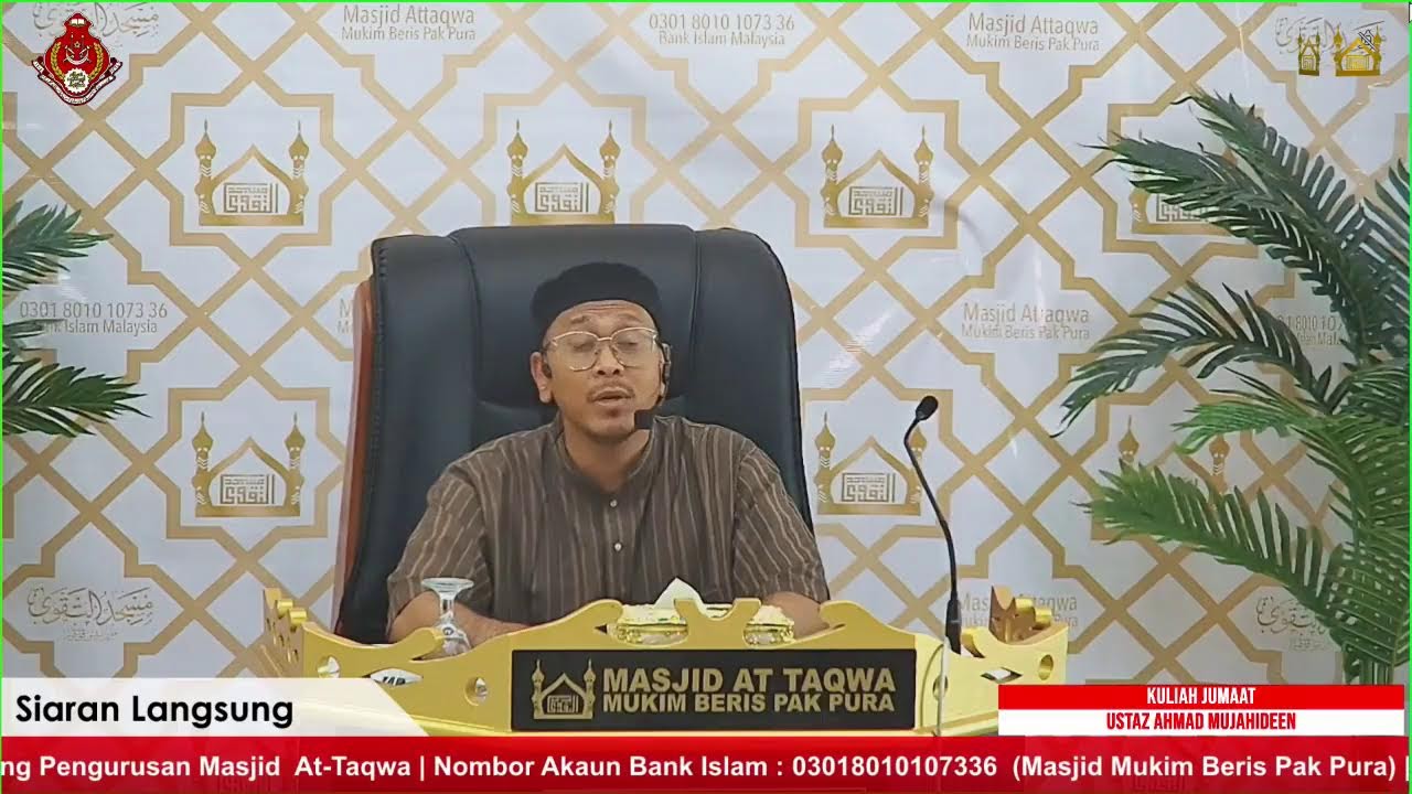 Live | Kuliah Jumaat | Ustaz Ahmad Mujahideen | 27 Feb 2026