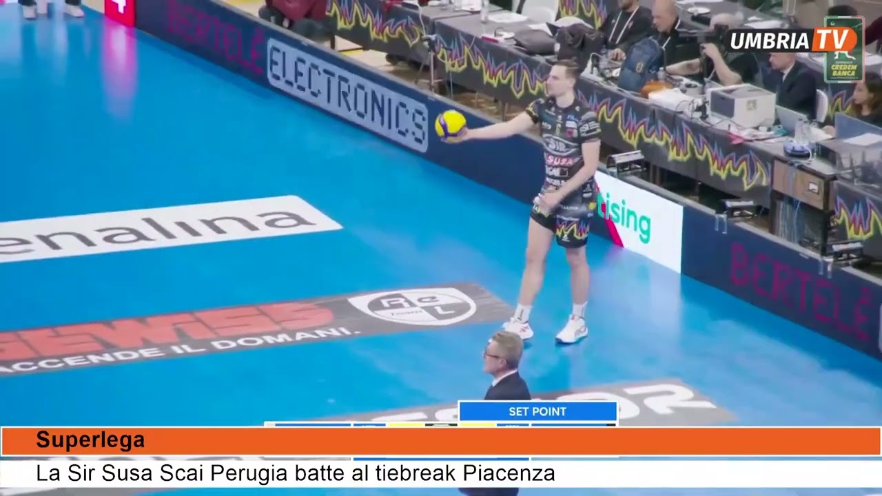 La Sir Susa Scai Perugia batte al tiebreak Piacenza   Umbria TV