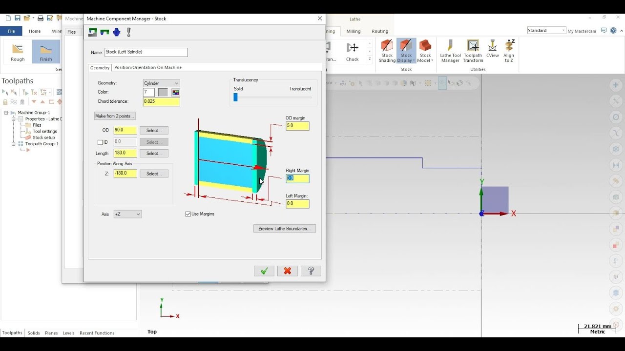 Mastercam Lathe Tutorial Tamil Part #01