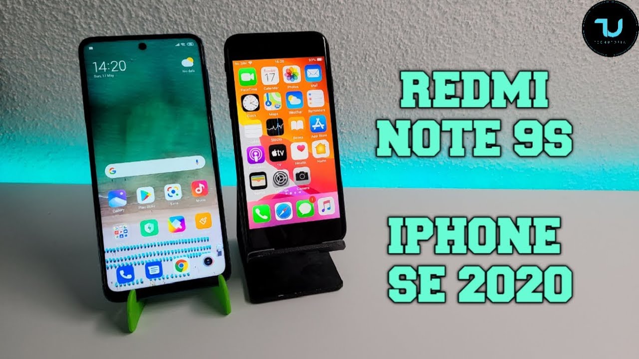 iPhone SE 2020 vs Redmi Note 9S Camera comparison/Screen/Size/Sound Speakers/Design! Review