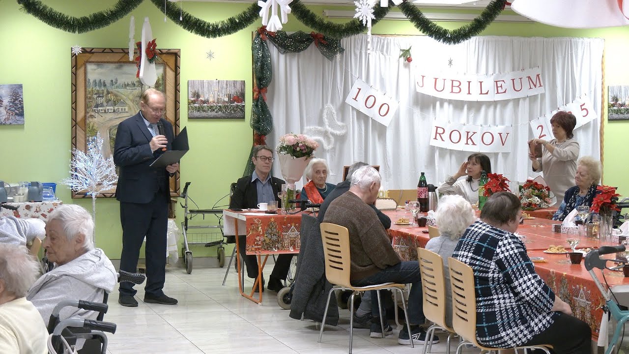 Oslava 100. narodenín v Penzióne Seniorov Orlík