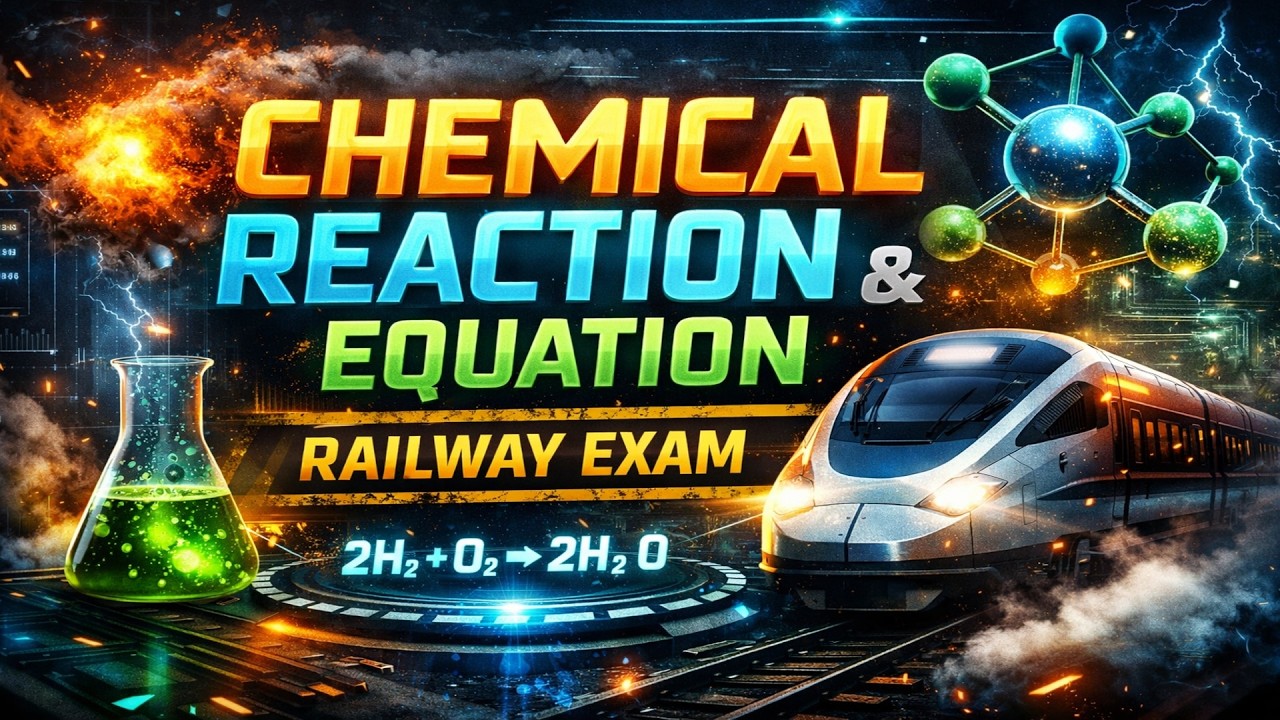 Chemical Reaction & Equation | Railway Exam Chemistry | One Shot 🚆⚗️