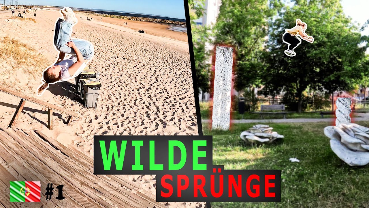 Unsere FETTESTEN Sprünge jemals! | FULL SEND im Parkour PARADIES! | Portugal Trip mit Freundin! 🇵🇹