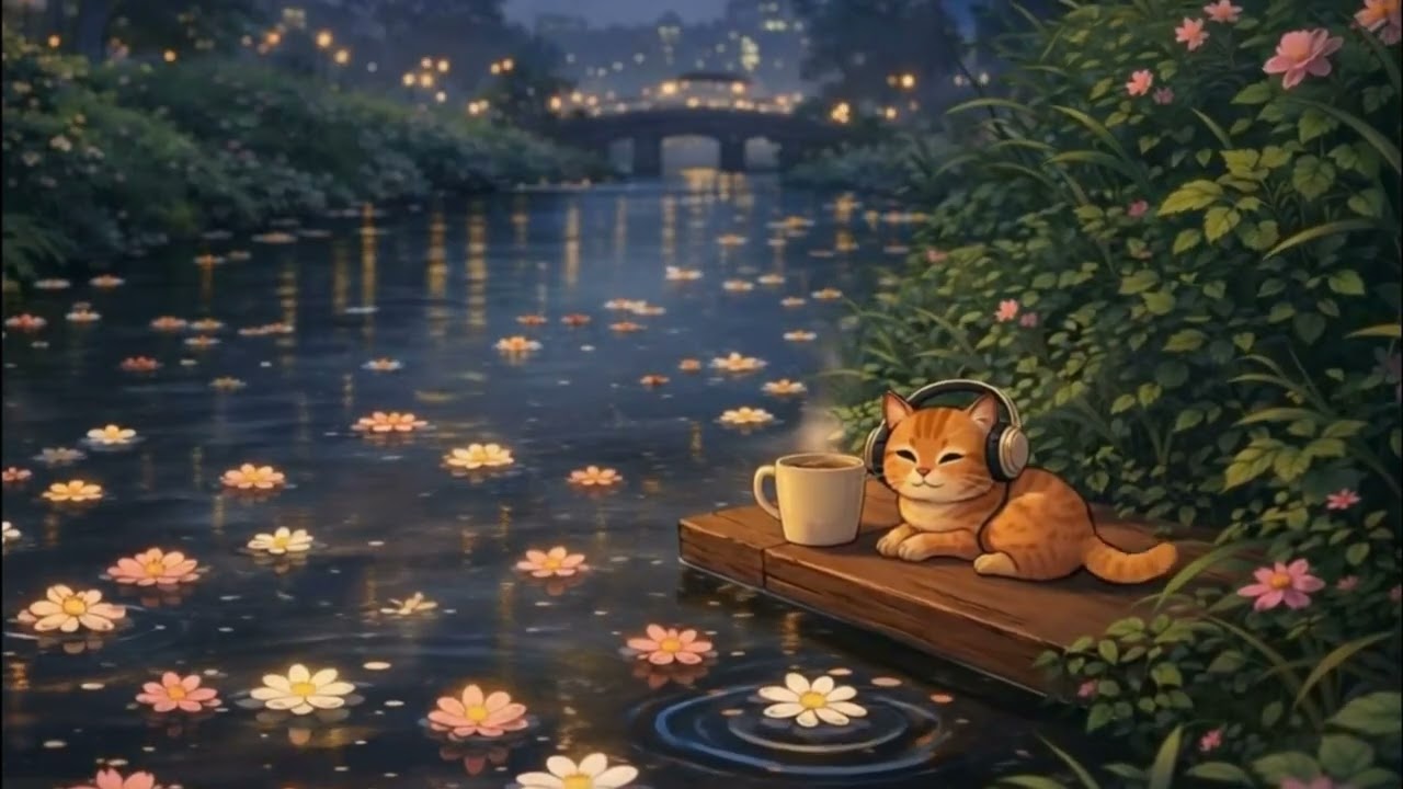 You’re Tired, But You Still Can’t Sleep | Anime Lofi Vibes 🌧️  Lofi Relaxing Music