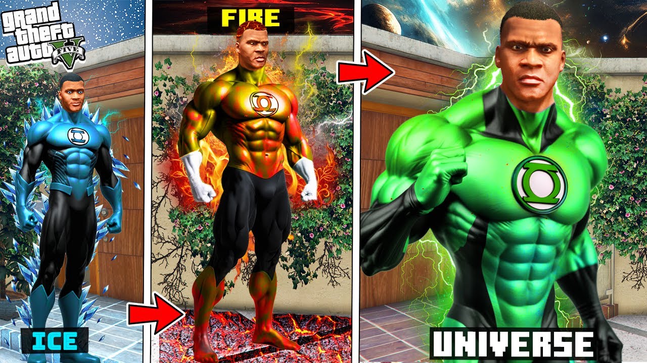 Shinchan Upgrading to ELEMENTAL GREEN LANTERN in GTA 5