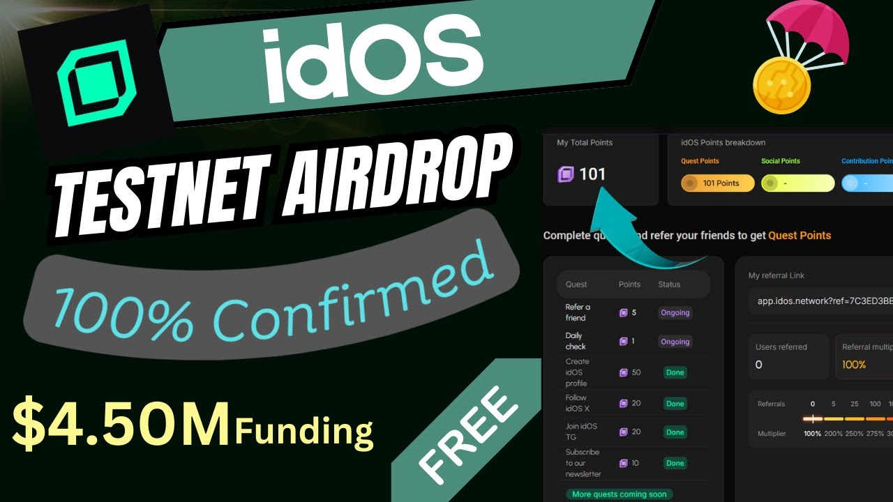 idOS Airdrop Guide | How to Join & Verify | $4.50M Funding | New Testnet Airdrop