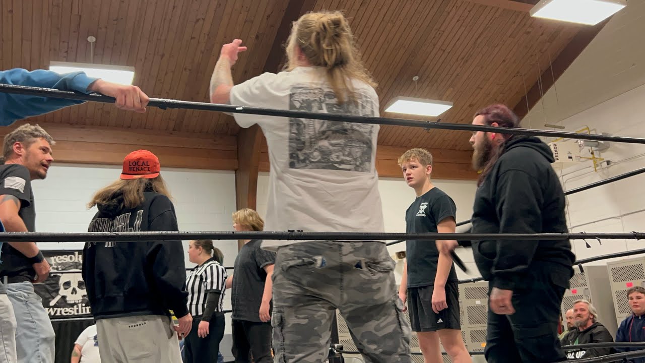 Caleb Courageous and Knuckles brawl (Resolute Wrestling 1/23/26)