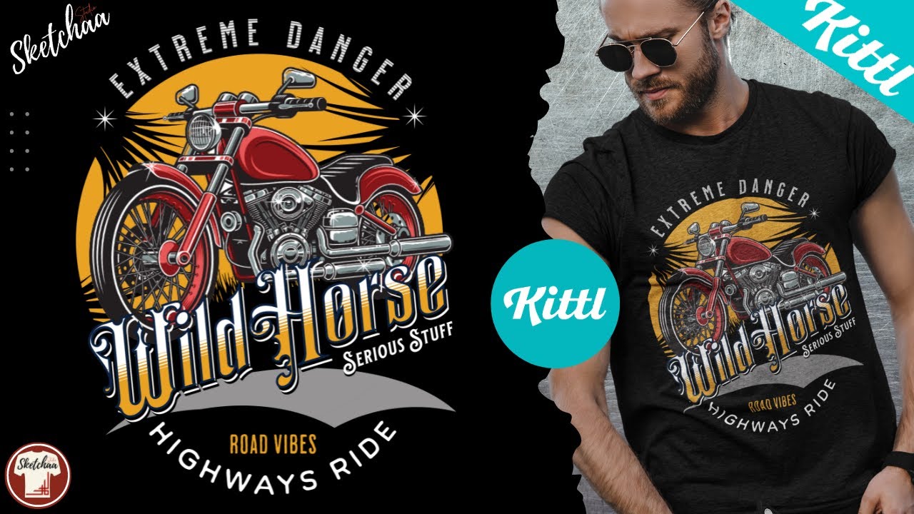 T shirt designing for beginners | How to Make a T shirt design in Kittl | Kittl Tutorial
