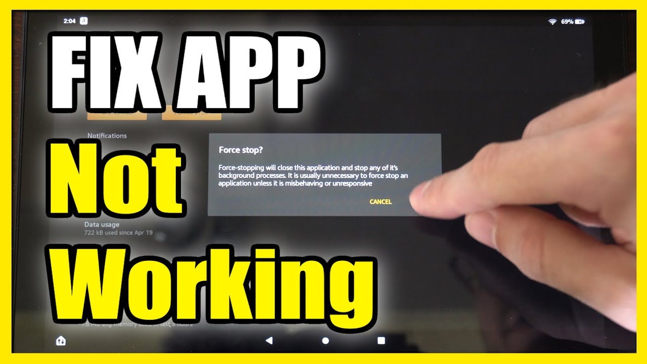 Как исправить неработающие или не открывающиеся приложения на планшете Amazon FIRE HD 10 (быстрый...