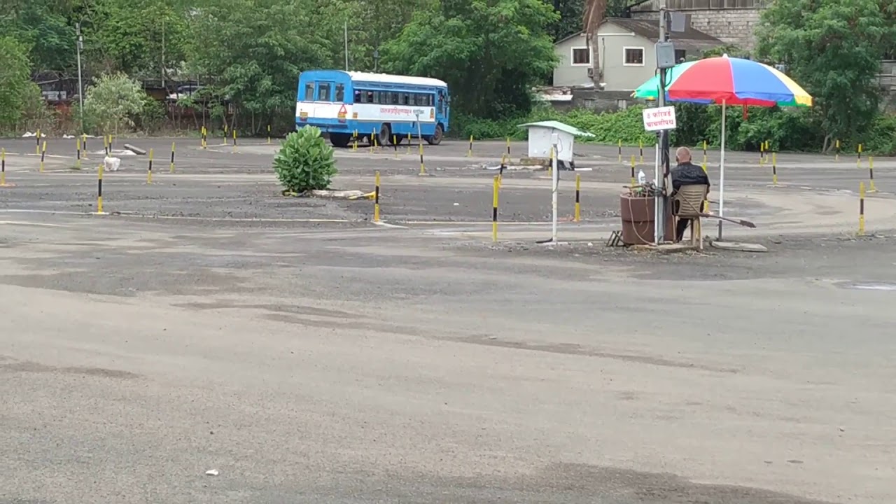 MSRTC 💯  DRIVING TEST PUNE BHOSARI 2019 -07-15