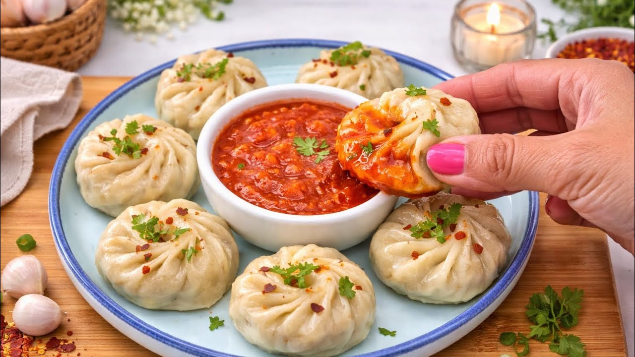 कभी घर पर मोमो बनाया है .. 😍|Veg Momos Recipe | Easy Momo Recipe | StreetStyle Momos|#explore 