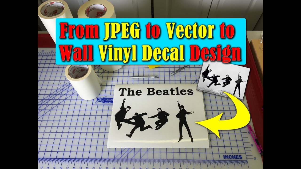 From Raster to Vector to Wall Vinyl Decal Design