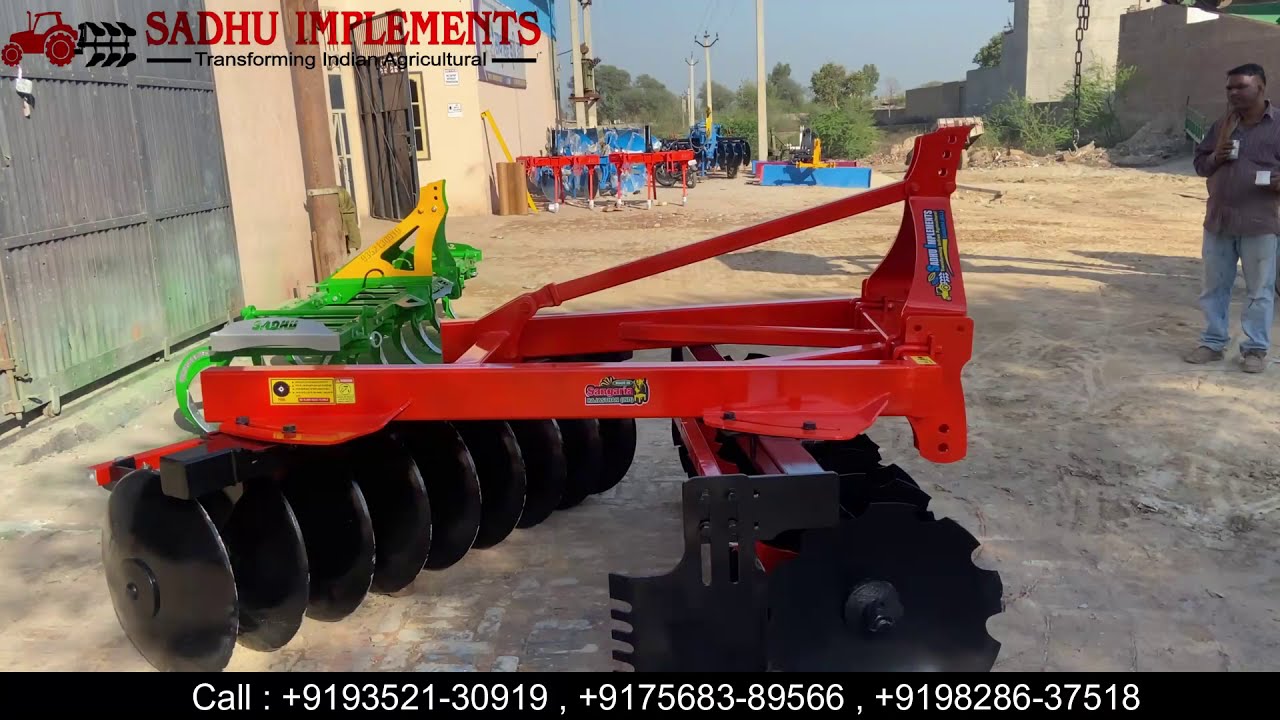 MOUNTED DISC HARROW | BEST HARROW IN INDIA | SADHU IMPLEMENTS +919828637518