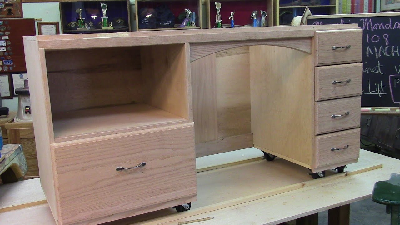 Sewing Cabinet with Machine-Lift Part 1 of 2 MM 108