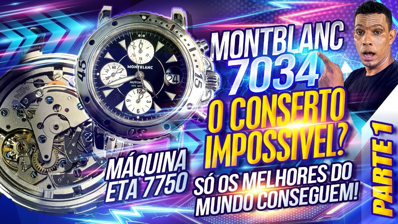O NÍVEL MÁXIMO DA RELOJOARIA - CONSERTO CALIBRE 7750 - MONTBLANC 7034 - PARTE 1
