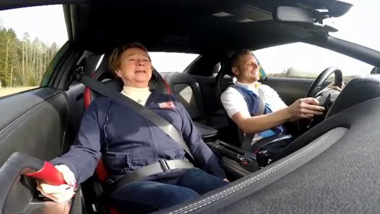 Mother-in-law rides GT-R