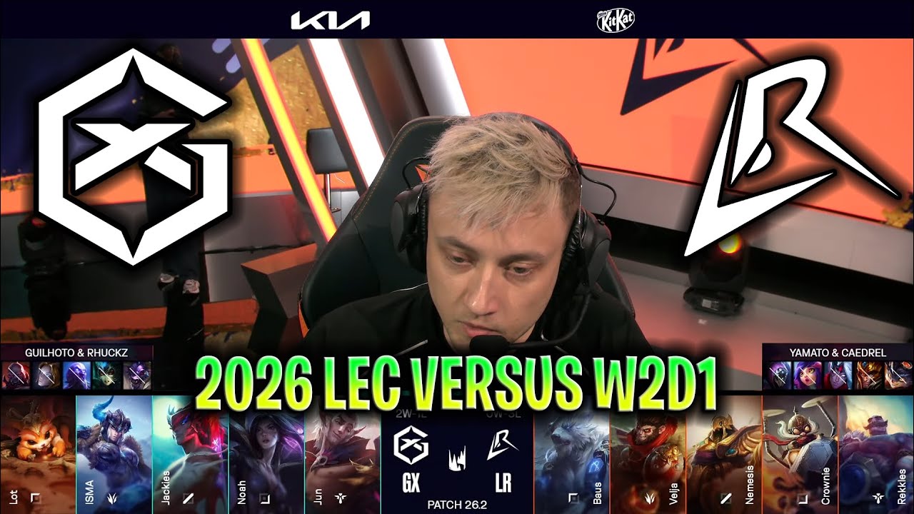 LR против GX LEC 2026 против W2D1 | LOS RATONES против GIANTX LEC 2026 против W2D1