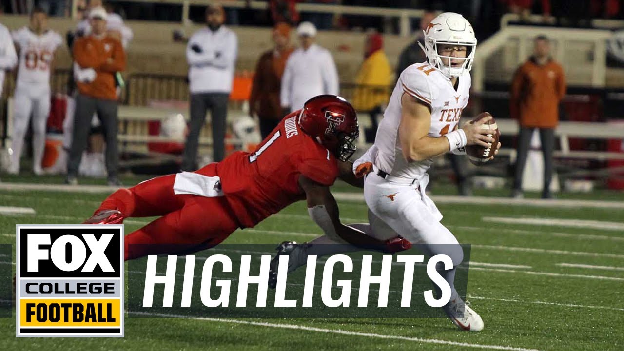 Texas vs. Texas Tech | FOX COLLEGE FOOTBALL HIGHLIGHTS