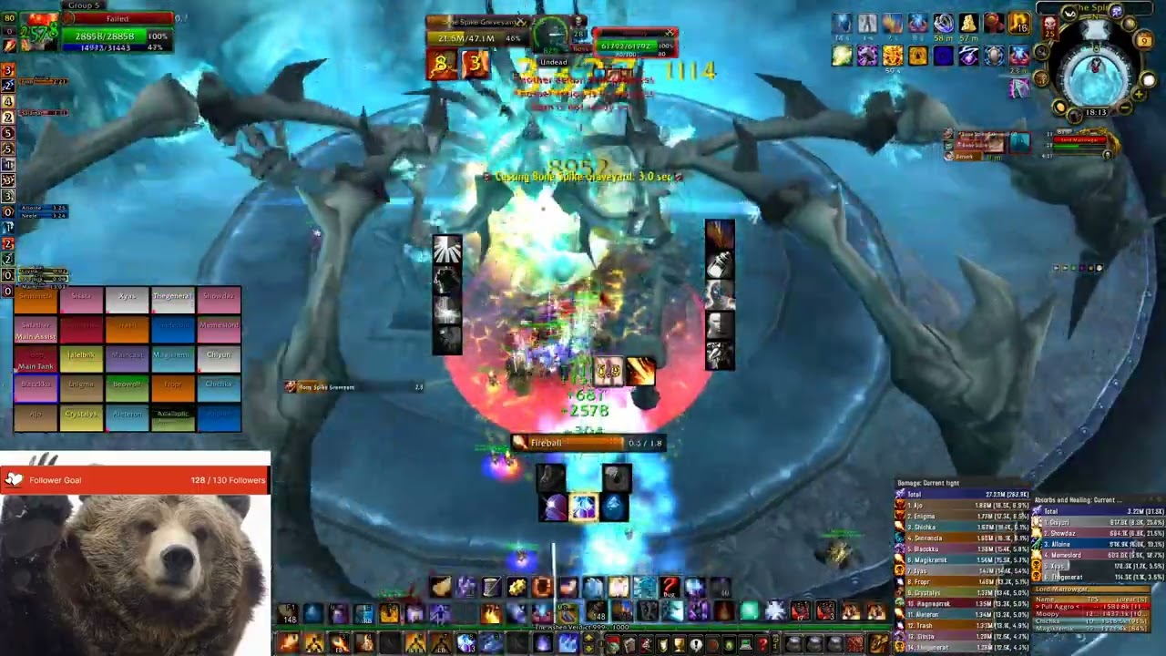 FIRE MAGE POV Icecrown Citadel Lord Marrowgar HC 25 MAN WARMANE LORDAEORN