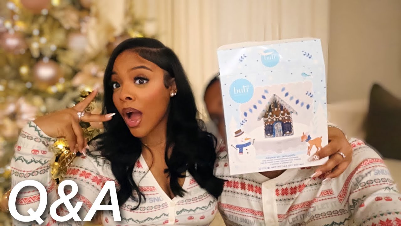 CHAOTIC Q&A with my BF ✨🎄🤍 dating advice + how we met | gingerbread challenge ( gone wrong ) 