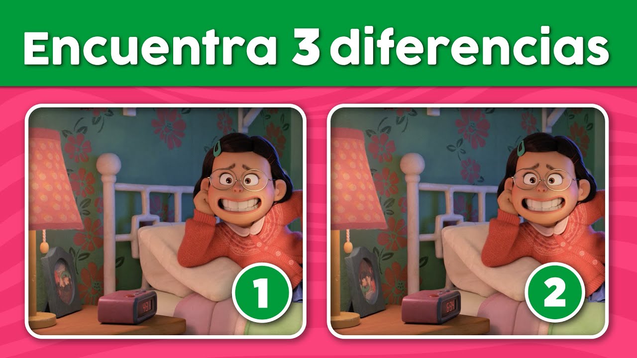 Encuentra las diferencias de TURNING RED!
