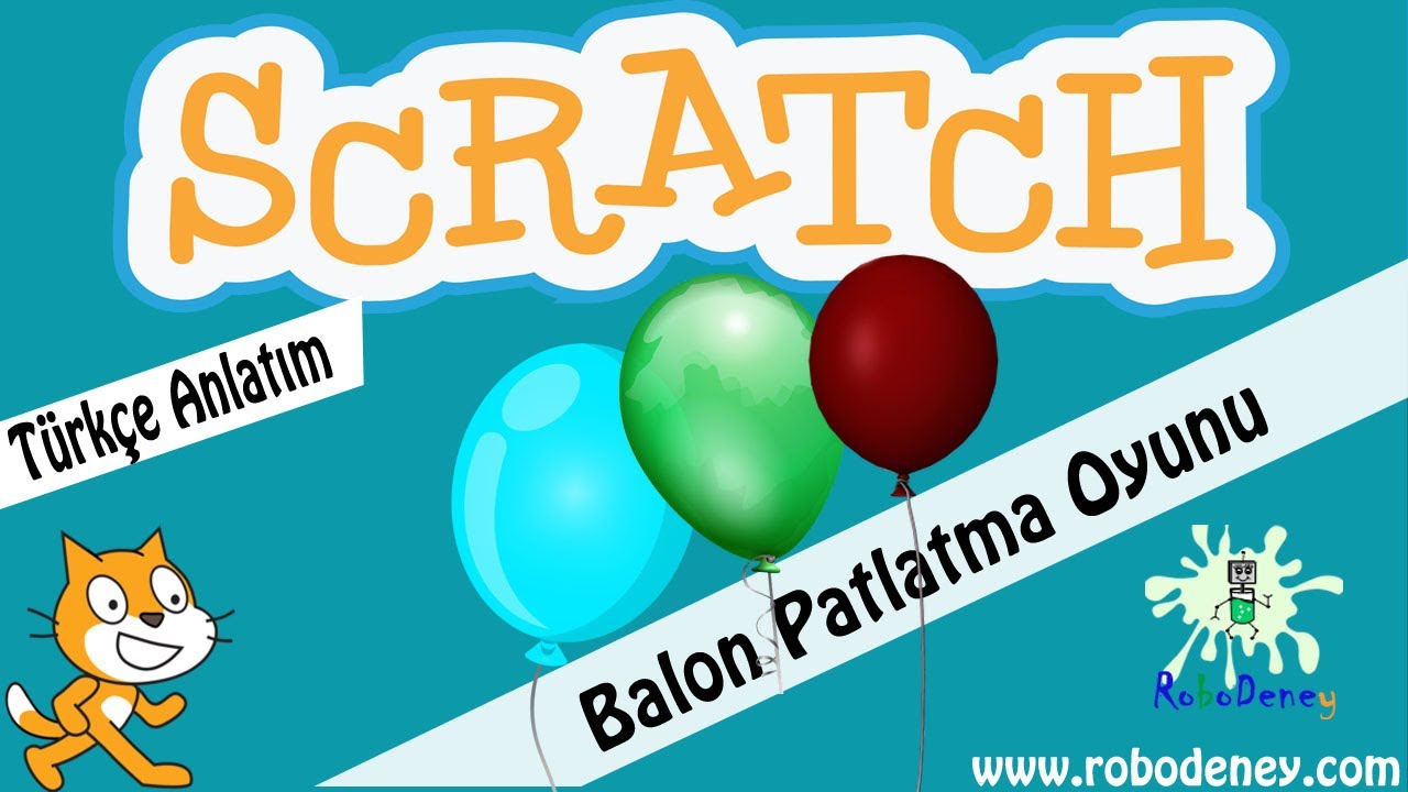 Scratch 3.0 ile Balon Patlatma Oyunu yapımı (Kendi oyununu yap)