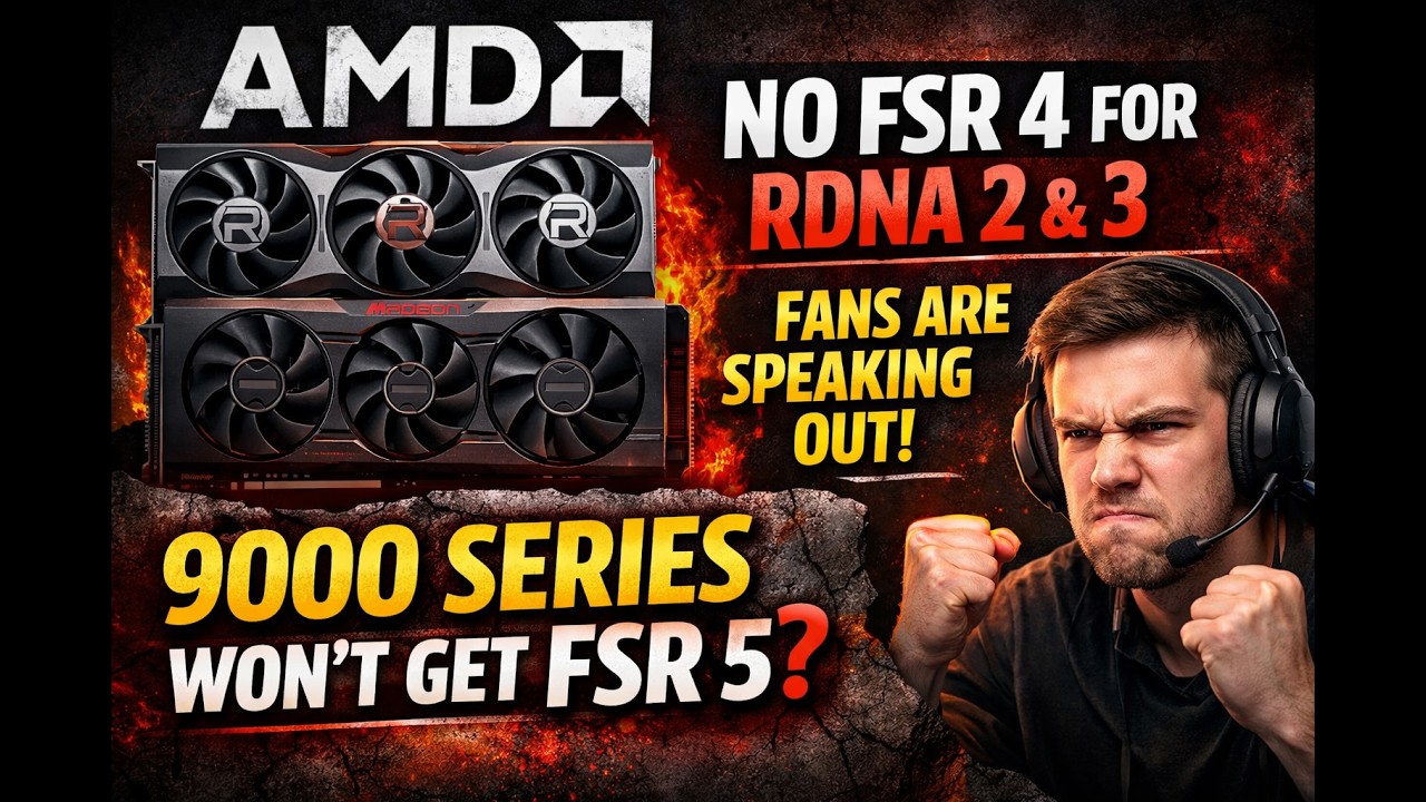 AMD Has Lost Trust? No FSR 4 for RDNA 2 & 3 and Fans Are Speaking Out!  9000 Series No FSR 5?