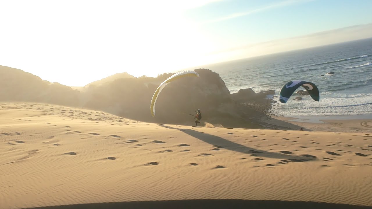 Paragliding Over Oregon Sand Dunes | Coastal FPV Adventure in Pacific City