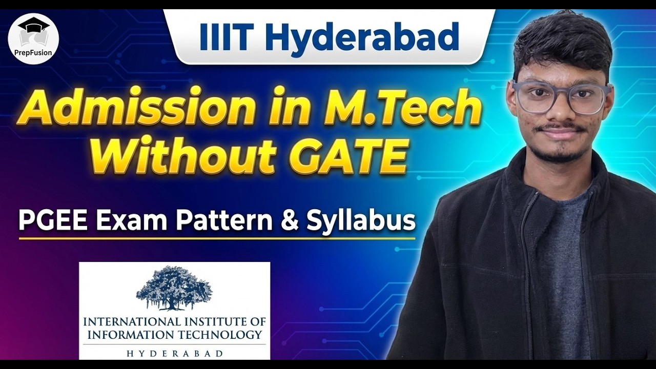 Полная программа и структура экзамена PGEE || IIIT Hyderabad || ECE/EE/IN