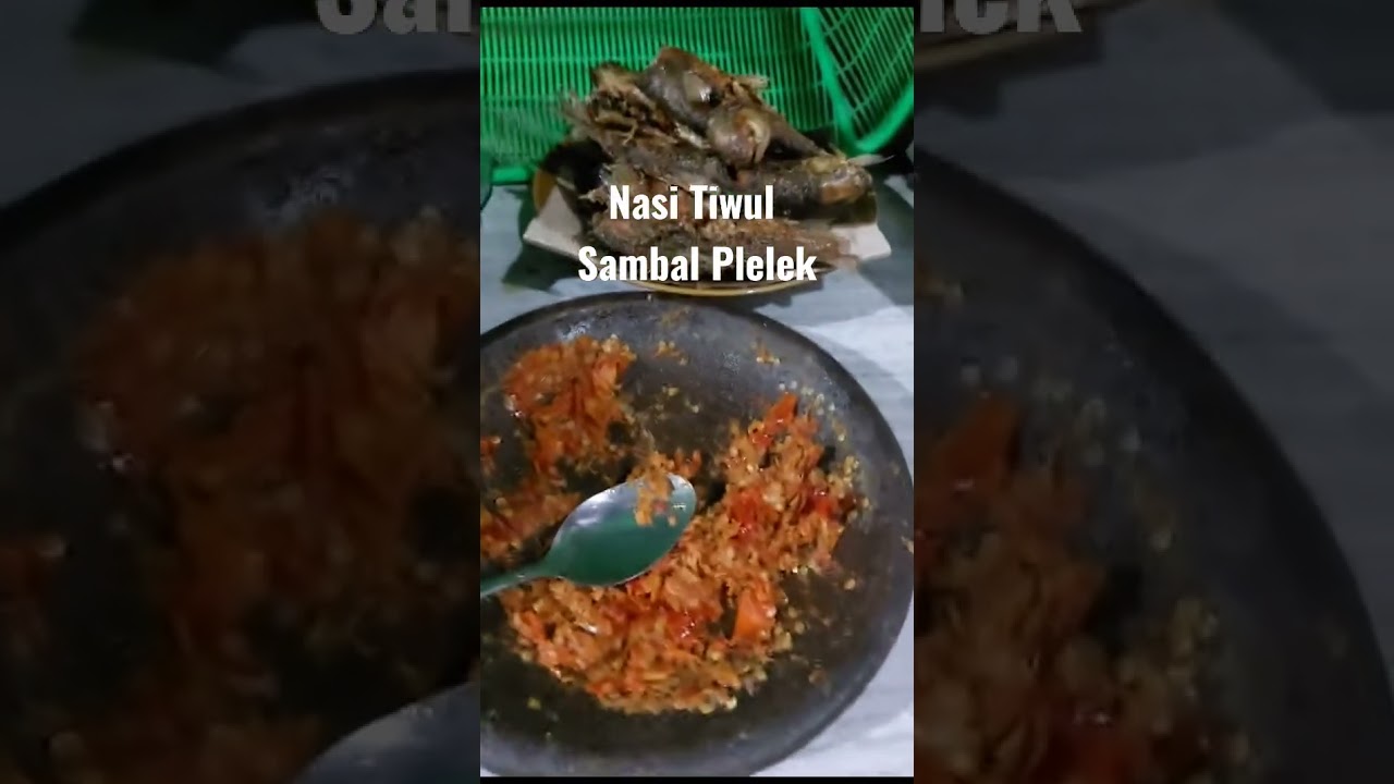 Nasi Tiwul Sambal Plelek |  pedas menghantam#shortsyoutube#shortsviral#shortsfeed#shorts