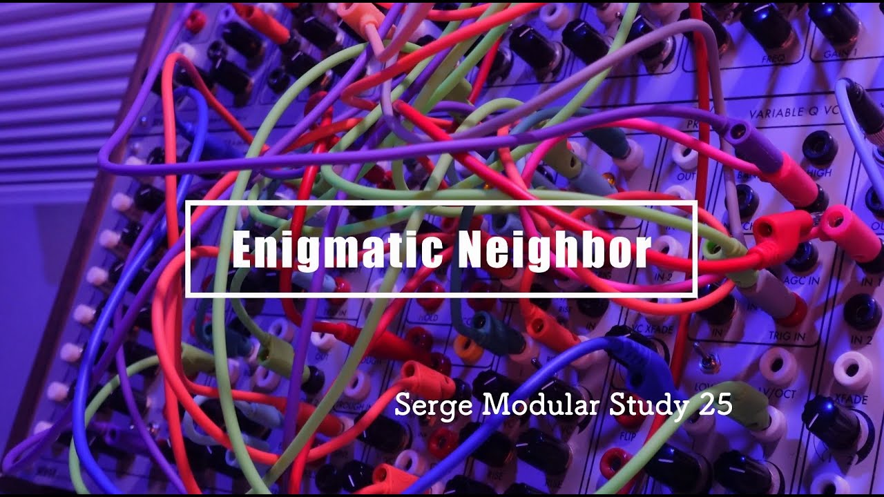 Serge Modular Study 25/ Enigmatic Neighbor (INORI, MANTRA II, Chase Bliss Mood MKII)