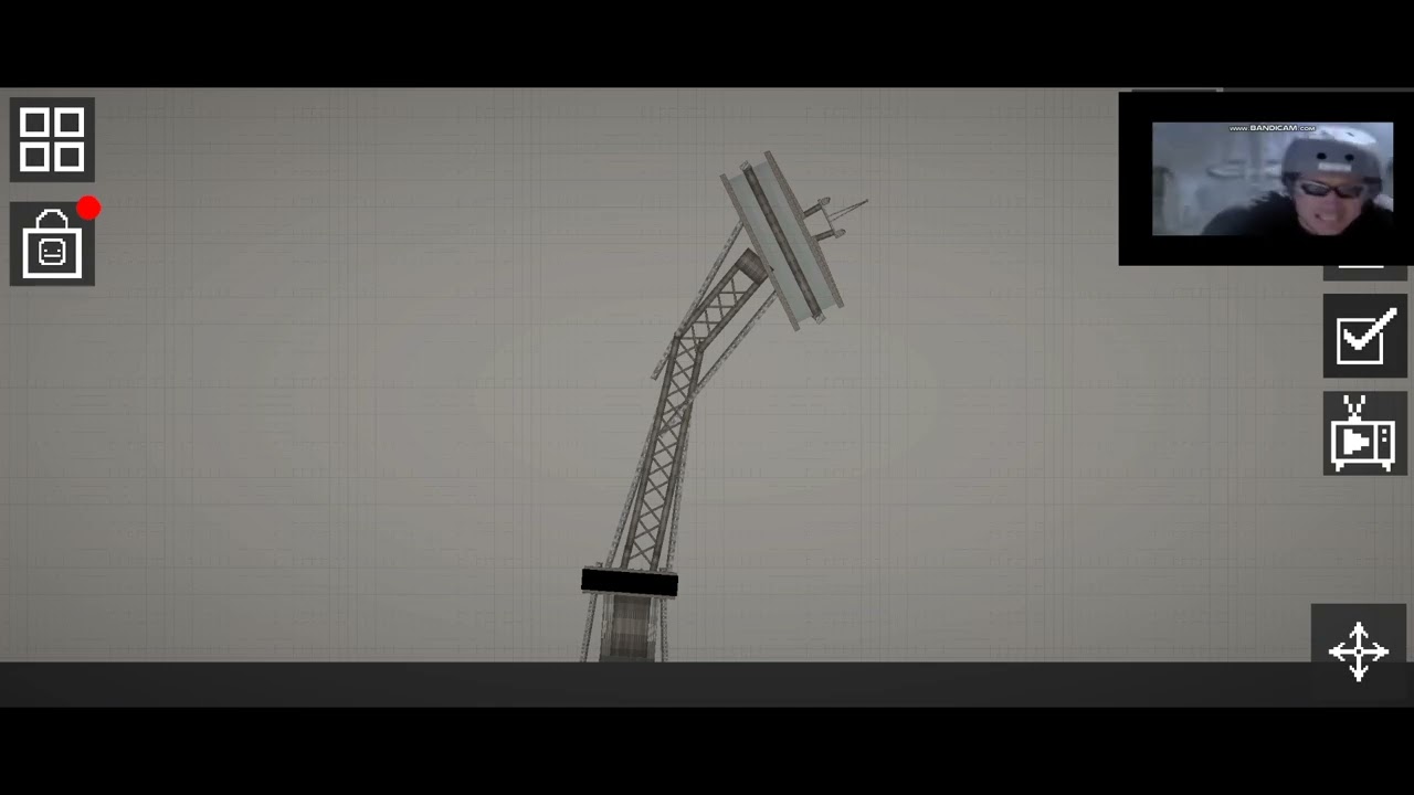 The collapse of the space needle in melon playground